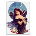 Texto de hadas de señora Vintage Art Nouveau Add d Tarjetas