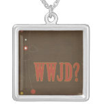 Texto del moho de WWJD banal Colgante