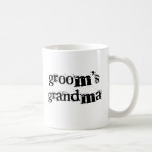 Texto del negro de la abuela del novio taza de café