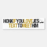 Texto Jesús del bocinazo Etiqueta De Parachoque