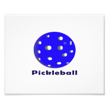 texto n ball.png azul del pickleball impresion fotografica