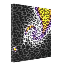 Textura 3 del extracto de la piel del leopardo del lona envuelta para galerias