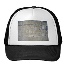 Textura agrietada de la pared de piedra gorros bordados