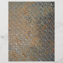 Textura aherrumbrada de la pisada del metal flyer a todo color