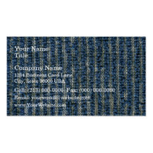 Textura azul de la toalla de mano tarjeta de visita