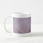 Textura de forma diamantada del metal taza