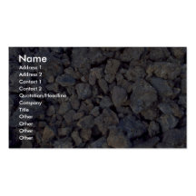 Textura de los guijarros de la lava tarjeta de visita