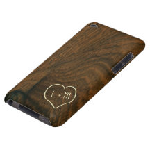 Textura de madera de caoba envejecida personalizad iPod Case-Mate carcasas