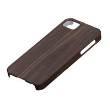 Textura de madera oscura de caoba del grano del ch iPhone 5 Case-Mate cárcasa