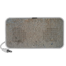 Textura de tierra agrietada del fondo iPod altavoces