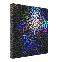 Textura del extracto de la piel del leopardo del a lona estirada galerías