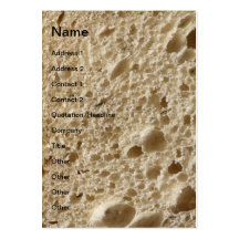 Textura del pan plantilla de tarjeta personal