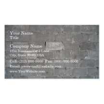 Textura gris de la pared de ladrillo plantilla de tarjeta personal