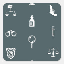 Textura inconsútil del fondo del crimen pegatinas cuadradases