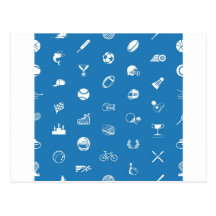 Textura inconsútil del fondo del deporte tarjetas postales