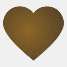 Textura marrón elegante pegatina de corazón