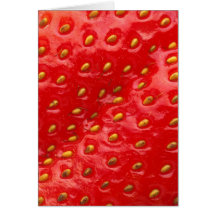 Textura roja de la fresa felicitación