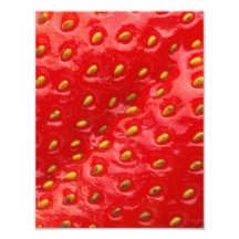 Textura roja de la fresa impresiones fotograficas