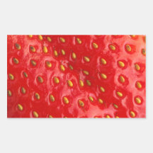Textura roja de la fresa rectangular pegatinas