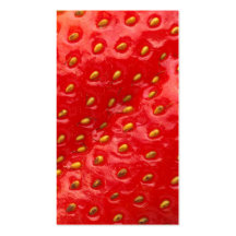Textura roja de la fresa plantilla de tarjeta de negocio