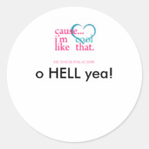 ¡th_cool, yea del INFIERNO de o! Pegatina