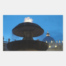 The night view of Vatican,　Saint Peter's Basilica シール