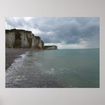 The Normandy coast in France - Les Petites Dalles Plaat