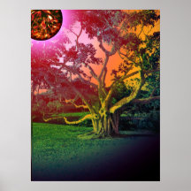 The Sun y el árbol Poster