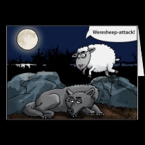the weresheep attacks the wolf tarjetas
