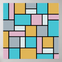 Theo van Doesburg - composición XVII Poster