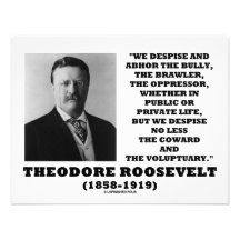 Theodore Roosevelt desdeña al Voluptuary del cobar Anuncios Personalizados