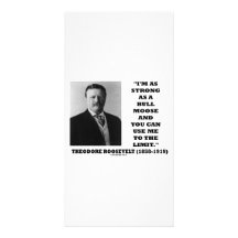 Theodore Roosevelt soy tan fuerte como un alce de  Tarjeta Personal