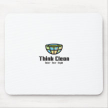 Think Clean - Pense limpo! Mouse Pads