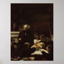 Thomas Eakins la clínica gruesa Posters