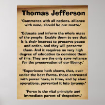 Thomas Jefferson cita el poster