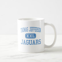 Thomas Jefferson - jaguares - alto - Bloomington Tazas De Café