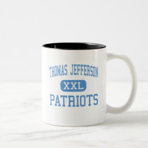 Thomas Jefferson - patriotas - alto - Dallas Tejas Taza