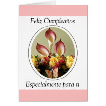 Ti de para del especialmente de Feliz Cumpleaños Tarjetas