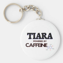 Tiara accionada por el cafeína llavero personalizado