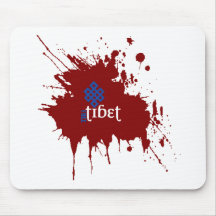 Tíbet libre sangriento alfombrilla de raton