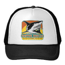 Tiburón animal del rescate gorros bordados