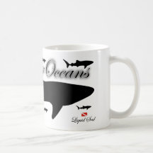 Tiburón de ballena - ahorre nuestros océanos taza de café