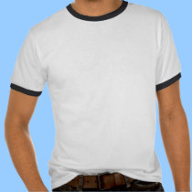Tiburón de Bull que monta la camiseta divertida camisetas
