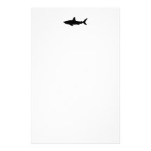 Tiburón de la natación papelería