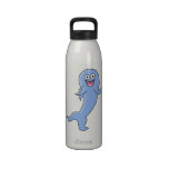 Tiburón feliz botellas de agua reutilizables