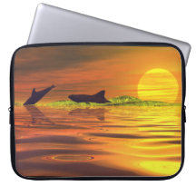 Tiburón que caza un bolso del ordenador portátil d fundas computadoras