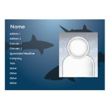 Tiburones - rechonchos tarjeta personal