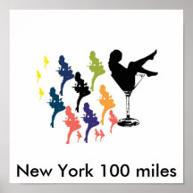 tiedye, Nueva York 100 millas Impresiones