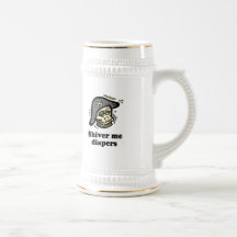 Tiembla camiseta del bebé de los pañales tazas de café
