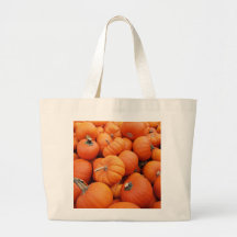 Tiempo de la calabaza bolsas lienzo